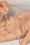 Heliophilia Silver Pendientes de Metal Plateados ELKGC68396G